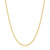 Andsion 14k Gold Plated Rope Chain for Men trendy, 3.0mm