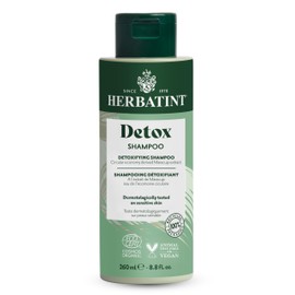 Herbatint Detox Shampoo - Revives & Purifies Scalp & Hair - Removes Buildup, Oils & Hard Water Residue - Free of Sulfates & Parabens - Infused with Zeolite - Sensitive Skin Approved - 8.8 fl oz