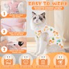 2 Pack Cat Recovery Suit Breathable Cotton Cat Onesie for