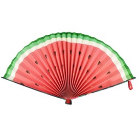 Legami - Ventaglio in Carta Pieghevole, Chiusura con Elastico, 19,5x2 cm (Chiuso), Tema Watermelon