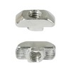 Abeicy 1/4"-20 Threaded Standard Steel Drop in T-Nut, Drop-in T-Nuts