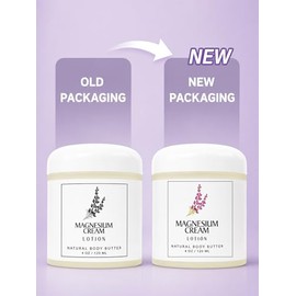 Crema de magnesio, loción de magnesio con árnica, relajación calmante con ingredientes naturales de magnesio hidratante y nutritivo para las articulac