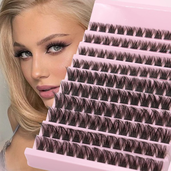 Lashes Cluster 120 Pcs Individual Lashes D Curl 8-16 mm