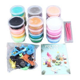 24 Colors Soft Clay Set Innovative Fun DIY Soft Light Easy To Mouldable Modelling Clay Set for Children Present