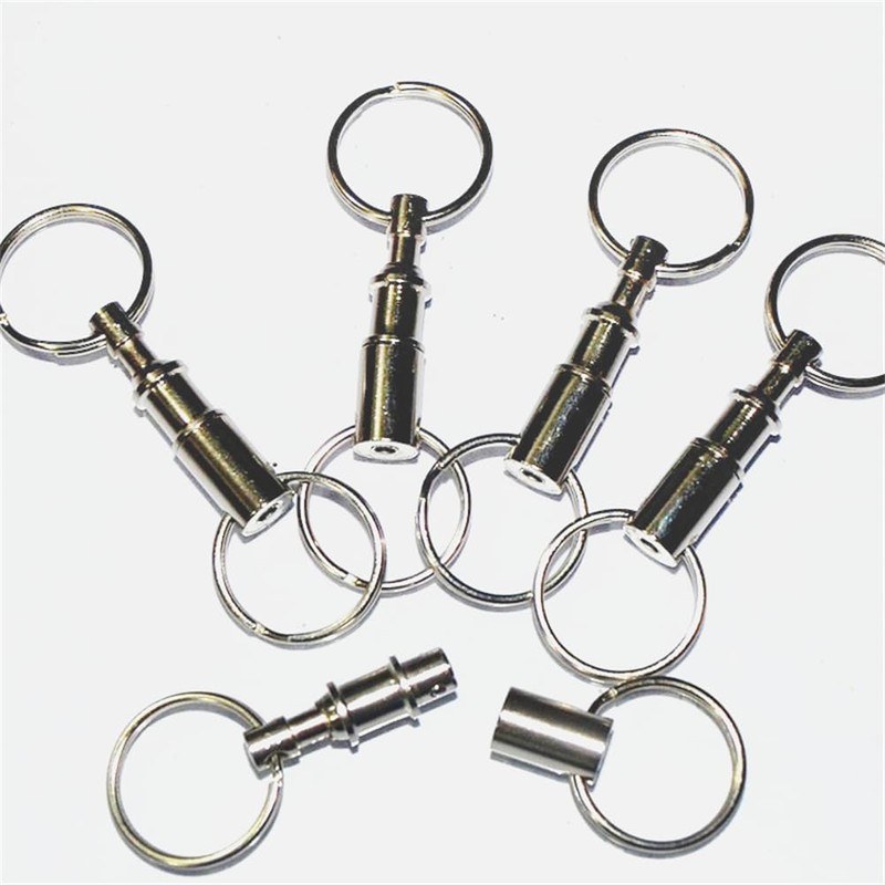 WELANGBN 2 Packs Of Quick-Release Detachable Keychain Double Pull Keychain
