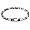 kuzzoi 925 Sterling Silver Round Byzantine Bracelet for Men, length