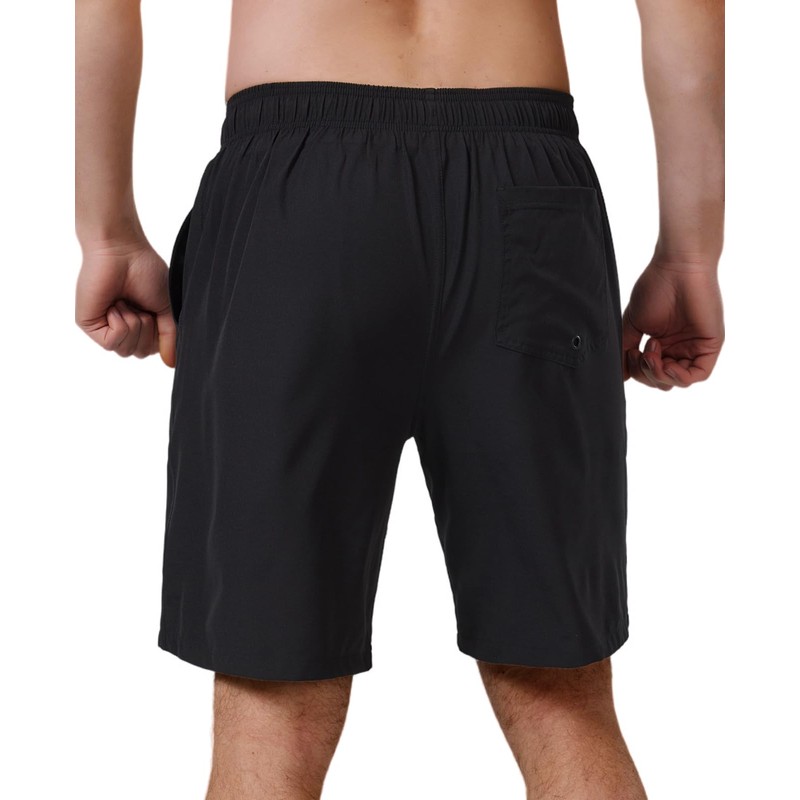 TTZ - Bañador para hombre con forro de compresión, Negro