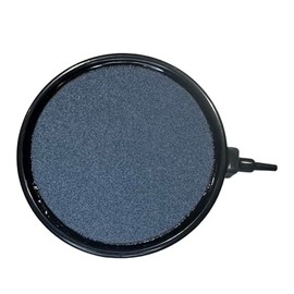 Aqua Universe Round Air Stone Disc for Fish Tank Air Pump132mm Black Frame Ideal for Aquarium and Hydroponics