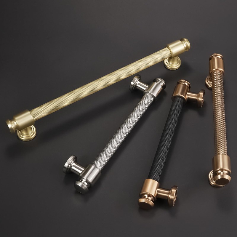 POVEFONK 10 Pack 5 inch(128mm) Black and Champagne Bronze Kitchen