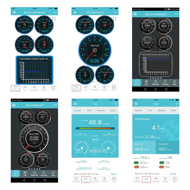 Car Diagnostic Scanner Fault Detector Checking Codes Reader Fit for