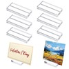 Postcard Holder Card Stand, Pack of 6 Transparent Acrylic Place