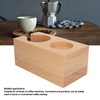 Wooden Coffee Tamper Station Stable Prevent Slip Coffee Tamper Holder