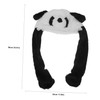 Kisangel Panda Hat with Moving Ears Plush Animal Cap for