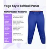 Exxact Sports Girls Softball Pants Knicker/Yoga Style Knee Length, 4-Way