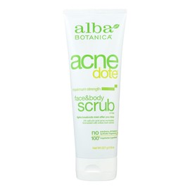 Alba Botanica Natural Acnedote Face & Body Scrub, 8 Fl Oz