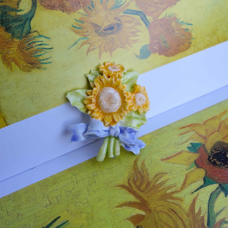 1 Pc Sunshine Sunflower Bouquet Fridge Magnet