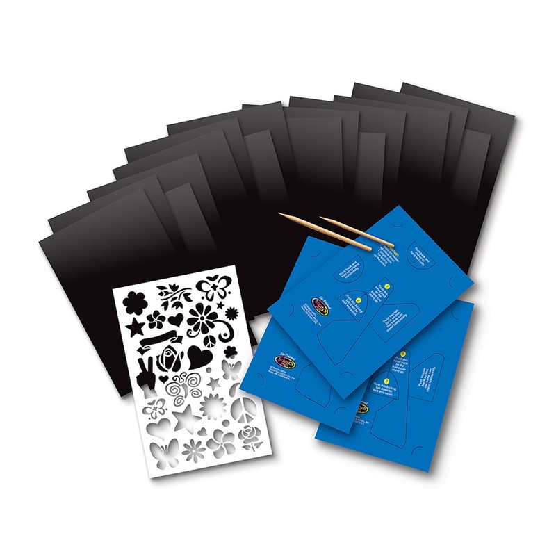 Melissa & Doug Deluxe Neon Scratch Art Set