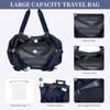 Rolling Duffel Bag with Detachable Wheels & Handle,Expandable Foldable Travel