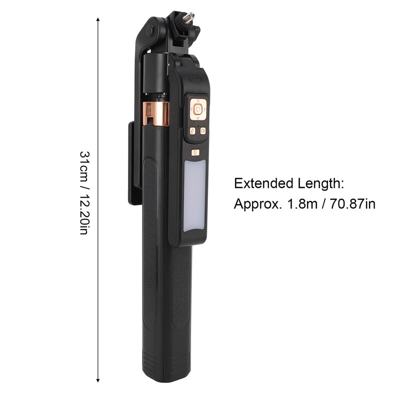 Auto Face Tracking Quadripod for Smartphone Camera, 5.9FT Extendable Phone