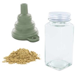 Spice Bottle + Funnel + Ground Green Cardamom 50 g