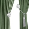 Curtain Holdbacks, Medallion Curtain Tieback Hooks for Drapes, Modern Decorative