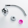 DOUBLUOEG Chrome 11.8 Inches Shower Head with Adjustable Shower Arm,