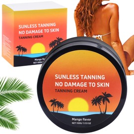 Dandin Tanning Accelerator Cream, Sunbed Tanning Accelerator, Tanning Accelerators Cream Gel, Tanning Creams for Sunbeds & Outdoor Sun, Suitable For All Skin Types