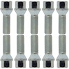 10 Wheel Bolts Wheel Bolts Taper Collar Silver M12 x