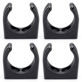 Clouhead 4PCS Boat Hook Holder Nylon Boat Ladder Clip Black Paddle Stowage Clamp for1-1/4 Inches Diameter tbue