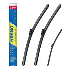 HRSNO 23"+21" Windshield Wipers With 10" Rear Wiper Blade Sets Automotive Replacement for Mini Cooper Countryman 2017-2023,Easy For Installation (Pack of 3)