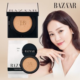 Harper's Bazaar Premium Black Cushion 1 Product + 1 Refill Basic Package / 하퍼스바자 프리미엄 블랙쿠션 본품1+리필1 기본패키지