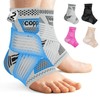 DRNAIETY 2 Pack Copper Ankle Brace for Men & Women