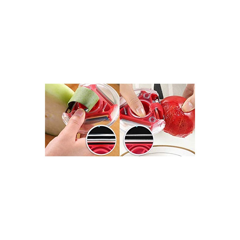 WOIWO 3 PCS Three-in-One Peeler Triangle Peeler Multi-Function Vegetable And