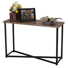 Household Essentials Ashwood Sofa Table | Console Table for Entryway | Gray-Brown
