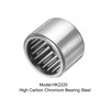 sourcing map HK2220 Needle Roller Bearings Open End, 22x28x20mm Chrome