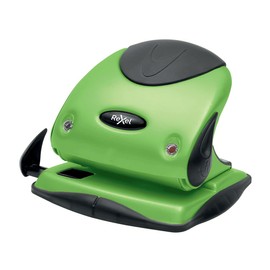 Rexel Choices P225 2-Hole Punch, 25 Sheet Capacity, Paper Alignment Indicator, Metal, Green, 2115694