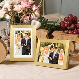 upsimples 4x6 Picture Frame, Gold 1 Pack