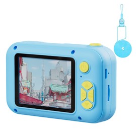 (Bonus Included) SmallYin Children's Camera, Kids Camera, Lens 180° Rotation, IPS Large Screen, 40 Million Effective Pixels, FHD Recording Resolution, Timer Shooting, 4x Zoom, Birthday Gift, Japanese Instruction Manual Included (English Language Not Guaranteed)