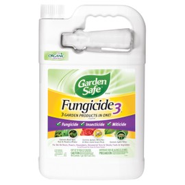 Garden Safe Brand Fungicide3, 1 Gallon, Fungicide, Insecticide and Miticide with Neem Oil Extract for Organic Gardening, Controls Black Spot, Rust, Aphids and Spider Mites