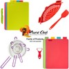 Resort Chef Vibrant Kitchen Cutting Board Set - 4 Non-Porous,