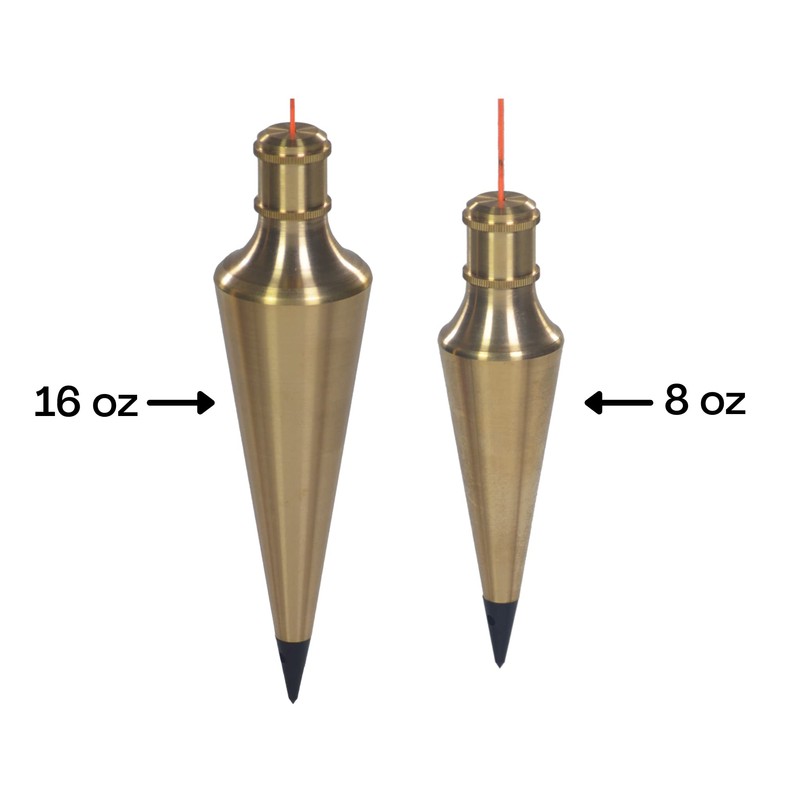 AWF PRO Plumb Bob Kit - 16 oz and 8