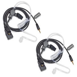 UAYESOK Acoustic Tube Radio earpiece for Cobra Walkie Talkie (2 Pack)