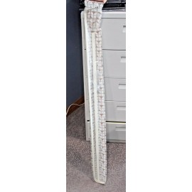 Graber- 3 1/2" Projection Single Lock Seam Curtain Rod (White)