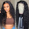 Axincheng (Deep Wave Lace Front Wigs Human Hair 13x4 Lace
