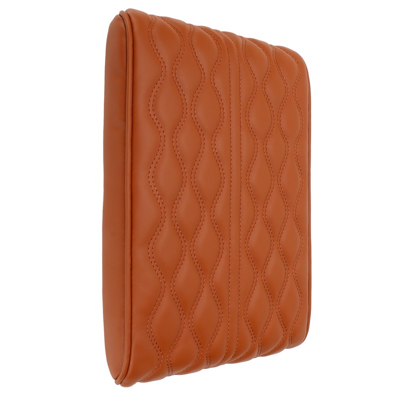 Center Console Armrest Cover Pad Universal PU Leather Waterproof Elastic