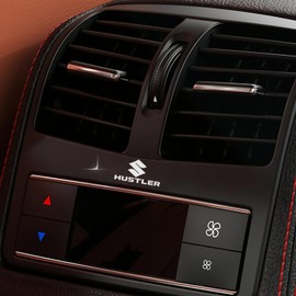 Hustler MR52S MR92S Exclusive Emblem, Car Logo Decoration Sticker, Metal Decorative Logo Badge Sticker, Custom Accessory, Interior Parts, Stylish, Free DIY Installation, Set of 10