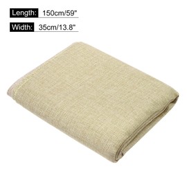 sourcing map Khaki Speaker Mesh Grill Cloth (not Cane Webbing) Stereo Box Fabric Dustproof Cloth 35cm x 150cm 13.8 Inches x 59 Inches