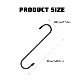 Honibaoto 2PCS Car Brake Caliper Hooks, Auto Brake Caliper Hangers with Rubber Tips, Universal Durable & Rust-Proof Automotive Tools for Braking, Axle, Bearing, Suspension Work (Black)