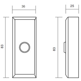 ORNO ZS-819 Exit Switch Surface Mount ABS Plastic