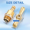 PK1100 Brass Globe Valve Faucet Stem Assy and PP806-15 Broach